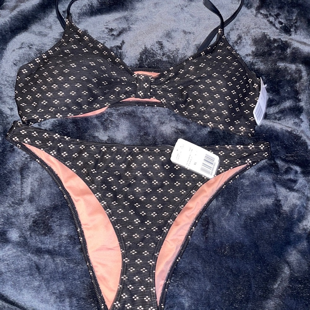 Black and Nude Bikini Set